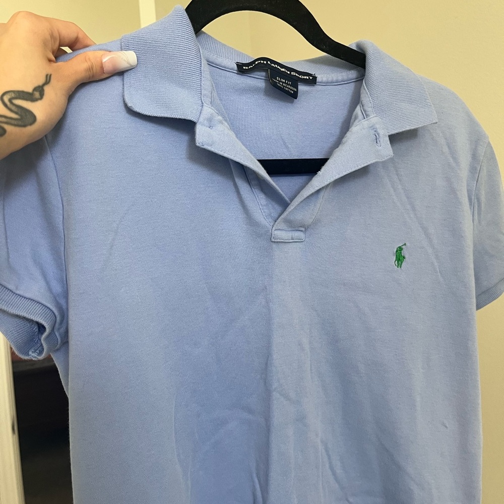 Ralph Lauren sport line in the color blue! Slim fit